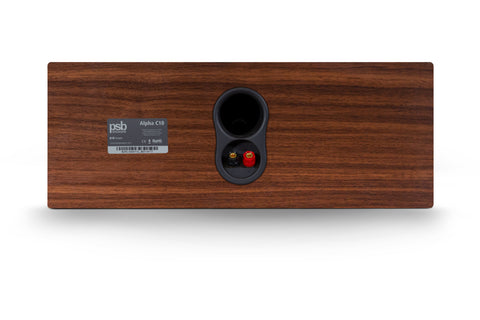 PSB Alpha C10 Walnut - rear view