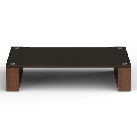 Blok Stax 2G 120 Shelf Component - Dark Walnut/Black Ash - Front View