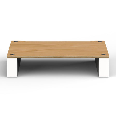 Blok Stax 2G 120 Shelf Component - Satin White/Natural Ash - Front View