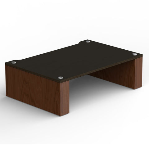 Blok Stax 2G 170 Shelf Component - Dark Walnut/Black Ash - 3/4 View
