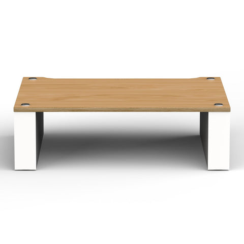 Blok Stax 2G 170 Shelf Component - Satin White/Natural Ash - Front View