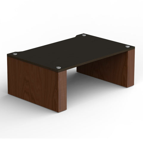 Blok Stax 2G 220 Shelf Component - Dark Walnut/Black Ash - 3/4 View