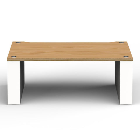 Blok Stax 2G 220 Shelf Component - Satin White/Natural Ash - Front View