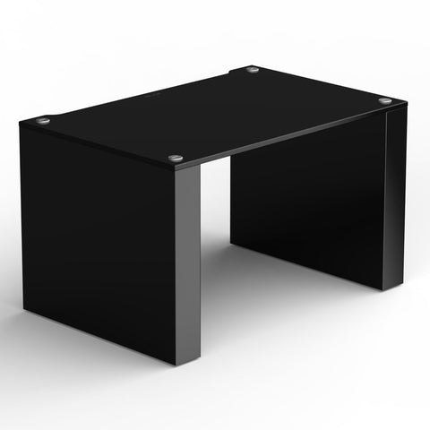 BLOK Stax 2G LP Shelf Component - Black Glass/High Gloss Black - 3/4 View