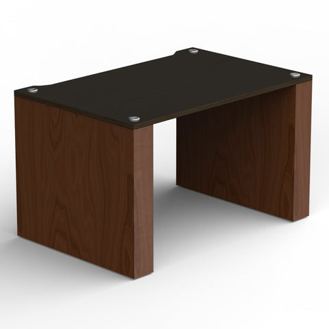 BLOK Stax 2G LP Shelf Component - Black Ash/Dark Walnut - 3/4 View