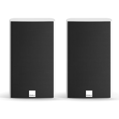 DALI Epicon 2 White Bookshelf Speakers with Grilles - Front