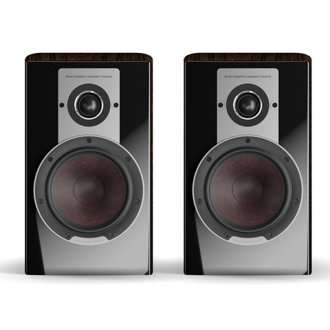 DALI Epicon 2 Walnut Bookshelf Speakers without Grilles - Front