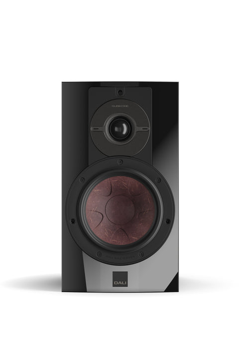 DALI Rubikore 2 High Gloss Black without grille - Front View