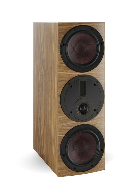 DALI Rubikore Cinema Natural Walnut without grille - Vertical - Front View