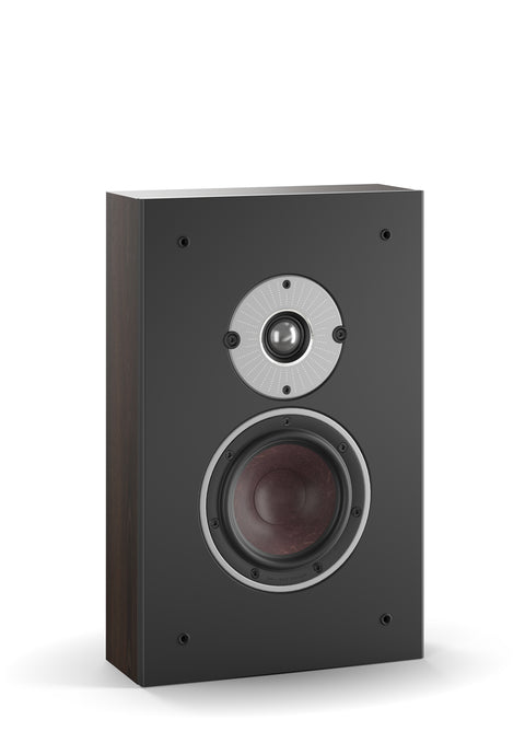 DALI Oberon On Wall Dark Walnut without grille - 3/4 view