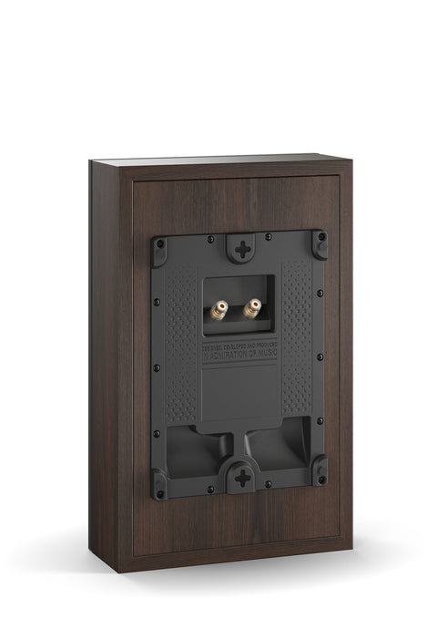 DALI Oberon On Wall Dark Walnut - Rear view