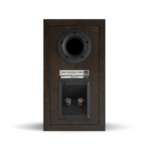 DALI Opticon 2 MK2 Tobacco Oak - Rear View