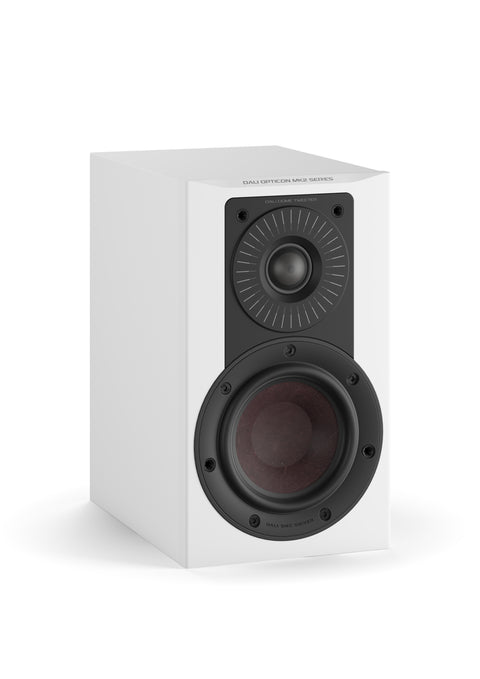 DALI Opticon 1 MK2 Satin White - without Grille - Front View