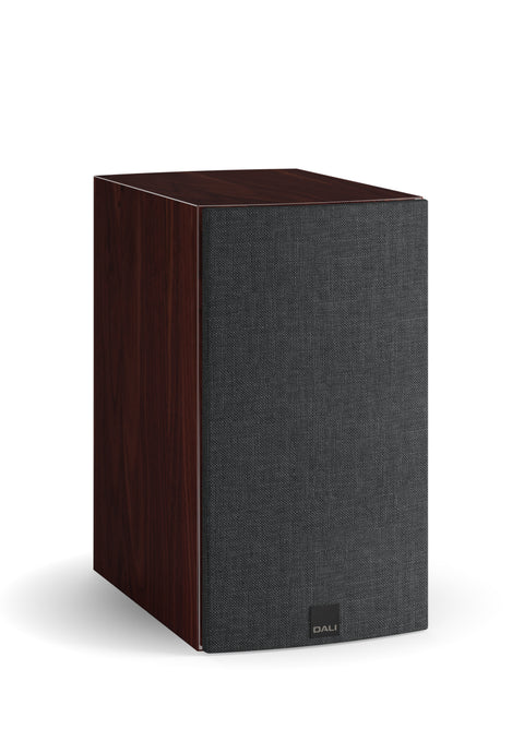 DALI Rubikore 2 High Gloss Maroon with grille - 3/4 Front View
