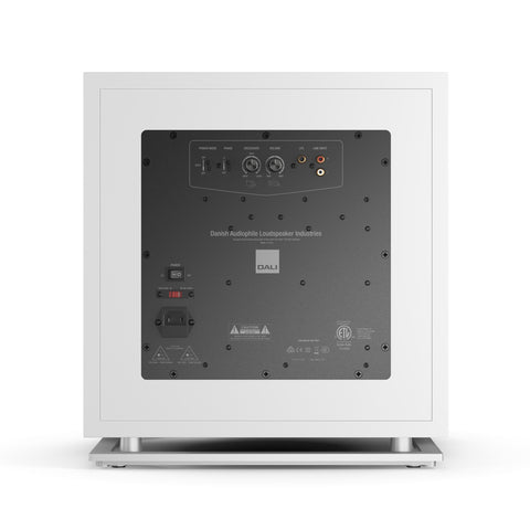 DALI Sub K-14 White Subwoofer - Rear View