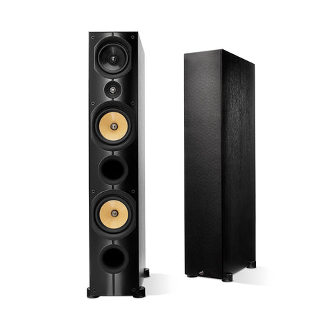 PSB Imagine X2T Tower Speakers - One speaker grille off and one speaker grille on