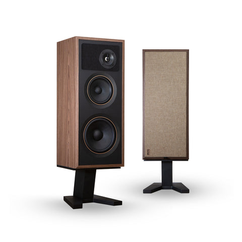 Passif 50 Walnut Speakers - Front View