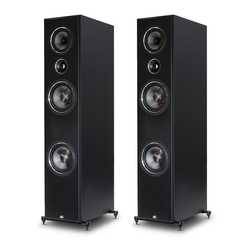 Imagine T65 Speakers (Black) without Grilles - Front View