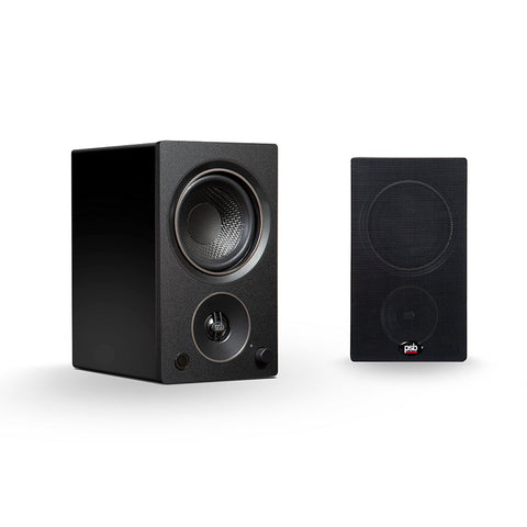 PSB Alpha AM3 Black Powered Bookshelf Speakers (Pair)