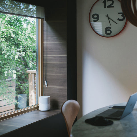 Bluesound Pulse M White On Window Sill