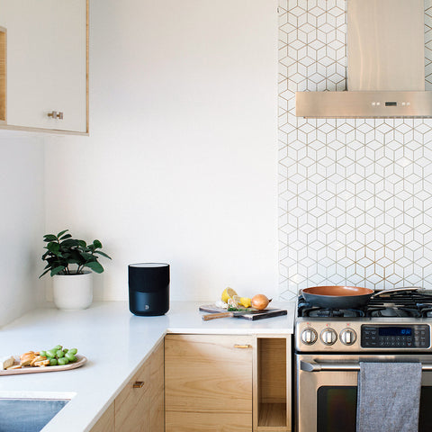 Bluesound Pulse M Black - On Kitchen Counter