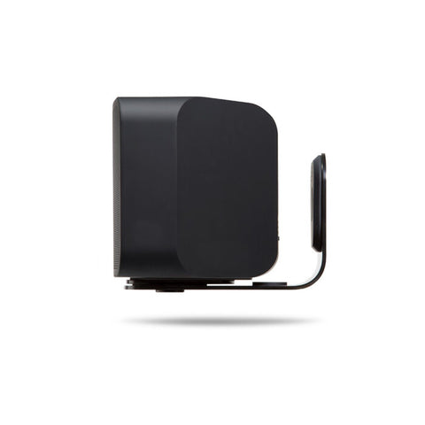 Bluesound Pulse Wall Mount Black with Speaker - Side View
