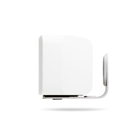 Bluesound Pulse Wall Mount White with Speaker - Side View