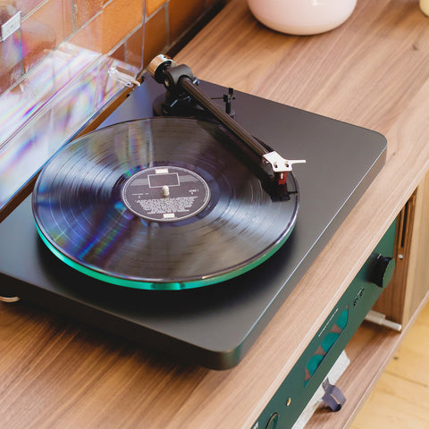 NAD C588 Turntable on table - above view