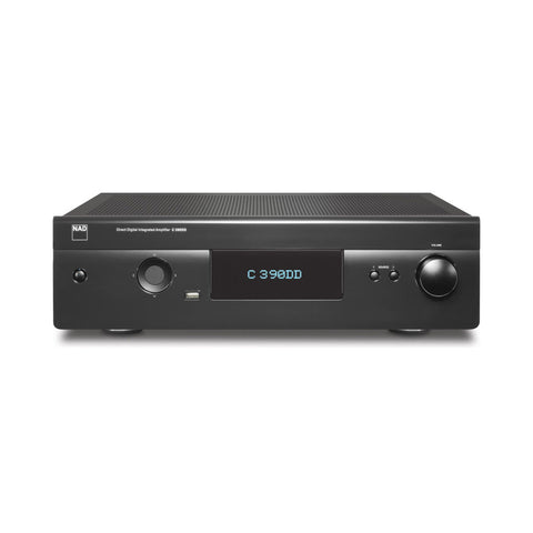 NAD C390DD Direct Digital Powered DAC Amplifier - Front View