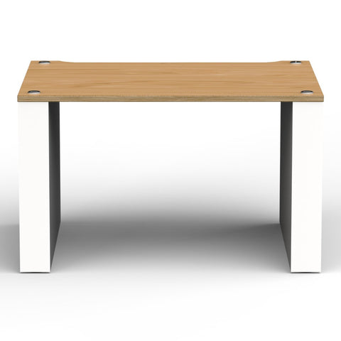 BLOK Stax 2G LP Shelf Component - Natural Ash/Satin White - Front View