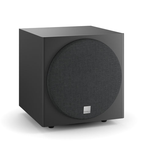 DALI Sub E-9F Black Subwoofer with Grille - Front View