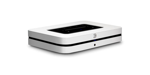 Bluesound Node (White) - Front 3/4 View