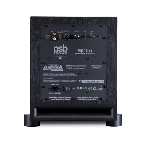 PSB Alpha S8 Subwoofer - Rear View