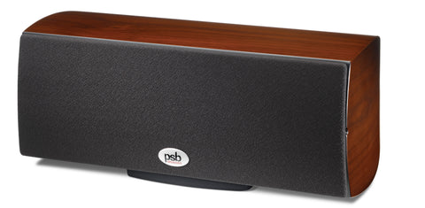 PSB Imagine Mini Center Channel Speaker (Walnut) with Grille - Front View