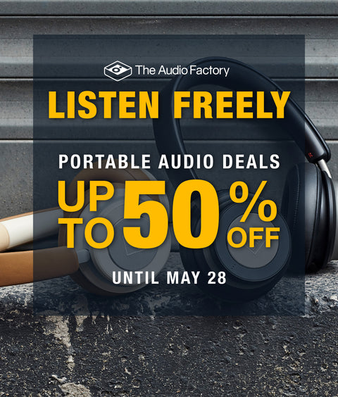 The Audio Factory Listen Freely. Portable Deals up to 50% Off until May 28