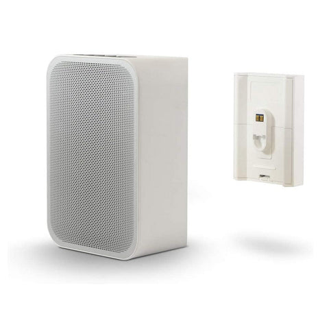 portable speaker with battery front white