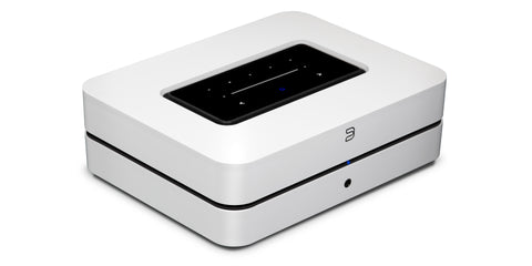 Bluesound Powernode White - Front 3/4 View