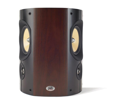 Imagine S Surround Speaker (Walnut) without Grilles - Front View