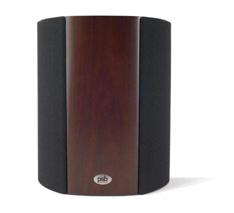 Imagine S Surround Speaker (Walnut) with Grilles - Front View